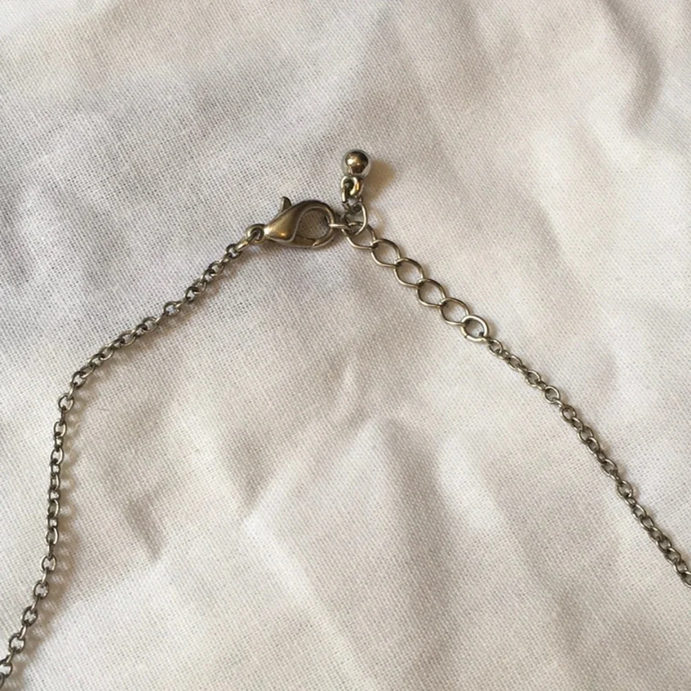 Cheerleader Necklace 16” Silvertone